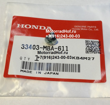 Винт крепления плафона поворотника (4Х8) Honda VTX1800C оригинал (арт. 33403MBA611), Screw, Special, 4X8, Honda