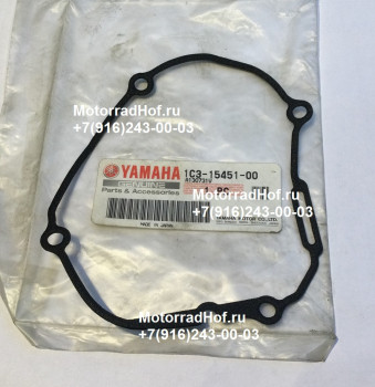 Прокладка Yamaha YZ125 оригинал (арт. 1C3-15451-00-00), аналог 1C3154510000, Gasket, Crankcase Cover 1, Yamaha
