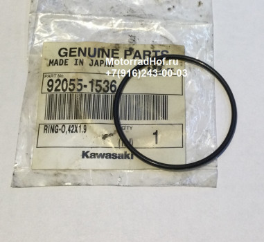 Уплотнительное кольцо (42Х1,9) Kawasaki Z1000SX ABS оригинал (арт. 92055-1536), аналог 920551536, RING-O,42X1.9, Kawasaki