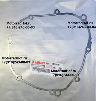 Прокладка крышки сцепления Yamaha FZ8-SA FAZER оригинал (арт. 4C8-15461-00-00), аналог 4C8154610000, 5VY-15461-00-00, 5VY154610000, Gasket, Crankcase Cover 2, Yamaha