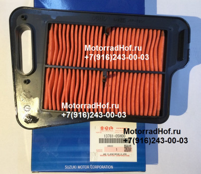 Воздушный фильтр Suzuki AN400 Burgman оригинал (арт. 13781-05H00), аналог 13781-05H00-000, 1378105H00000, Filter, Air Cleaner, Suzuki