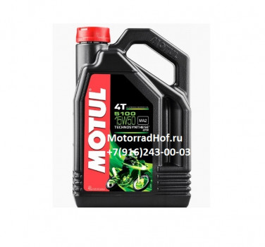104083 MOTUL 5100 4T 15W-50 4л. оригинал (арт. 104083), аналог 112861