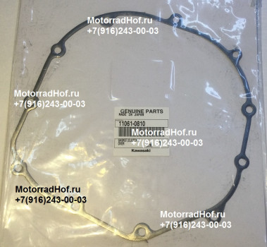 Прокладка крышки сцепления Kawasaki ZZR1400 ABS оригинал (арт. 11061-0810), аналог 110610810, 110610198, 11061-0198, Gasket,Clutch Cover, Kawasaki
