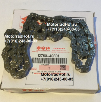 Цепь ГРМ Suzuki GSX-R1000A оригинал (арт. 12760-40F01), аналог 12760-40F01-000, 1276040F01000, 12760-40F00-000, 1276040F00000, Chain,Camshaft Drive, Suzuki