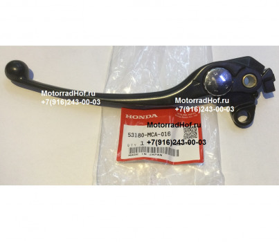 Рычаг сцепления Honda GL1800A GOLD WING оригинал (арт. 53180MCA016), аналог 53180-MCA-006, 53180-MCA-305, 53180MCA006, 53180MCA305, Lever Assy,L Hndl, Honda