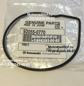 O-Ring уплотнительное кольцо крышки помпы Kawasaki ZZR1400 ABS оригинал (арт. 92055-0770), аналог 920550770, 920550157, 92055-0157, RING-O, Kawasaki