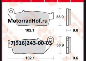 Колодки TRW LUCAS задние, передние оригинал (арт. MCB599)