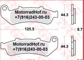 Колодки TRW LUCAS передние для мотоцикла Honda CBR1000F SC24 (арт. MCB658SV), аналог 06455-MZ2-425, 06455-MZ2-405, 06455-MZ2-415, 06455MZ2425, 06455MZ2405, 06455MZ2415, PAD SET, Honda