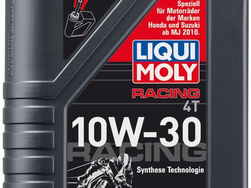 2526 Liqui Moly НС-синтетическое моторное масло для 4-тактных мотоциклов Racing 4T 10W-30 1л (арт. 2526)