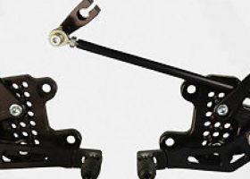 Набор кронштейны+подножки REARSET BLK ADJ - CBR1000RR 08 (арт. RS273K)